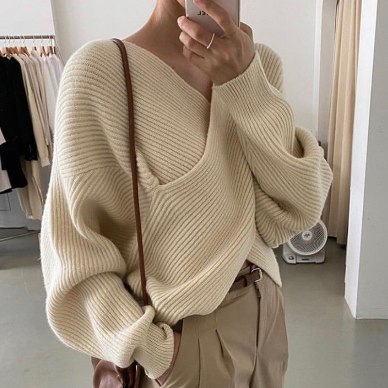 Ricci™ | Pull in maglia incrociata chic