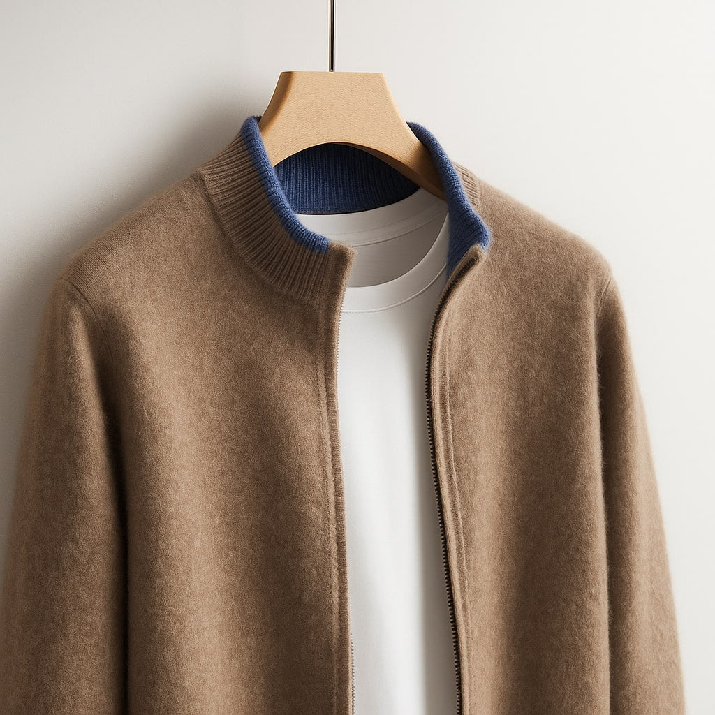 RICCI ROMA | GIACCA IN MAGLIA CON ZIP
