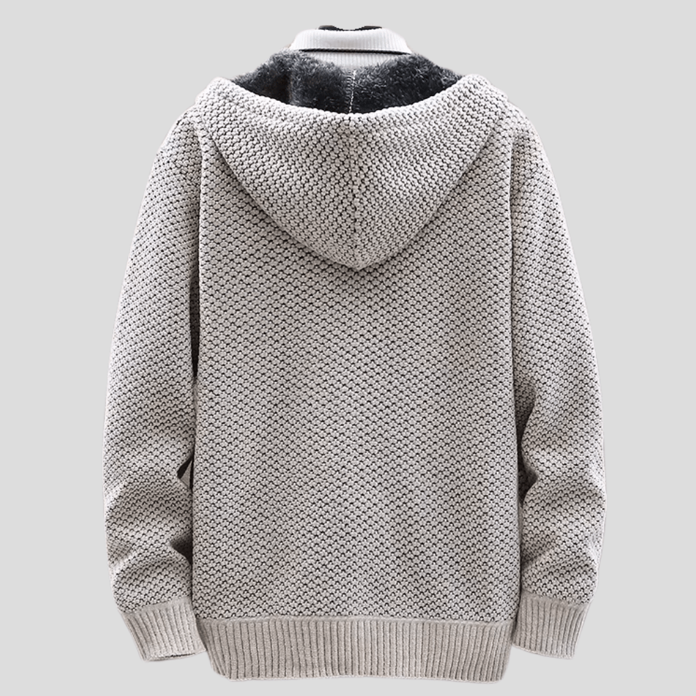 Felpa con cappuccio in maglia Werner
