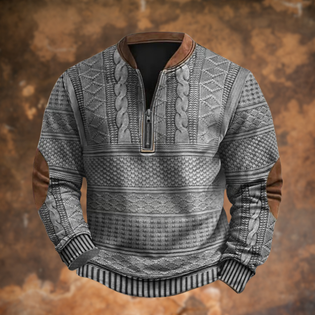 Lucca  | Maglione lavorato a maglia con dettaglio cerniera