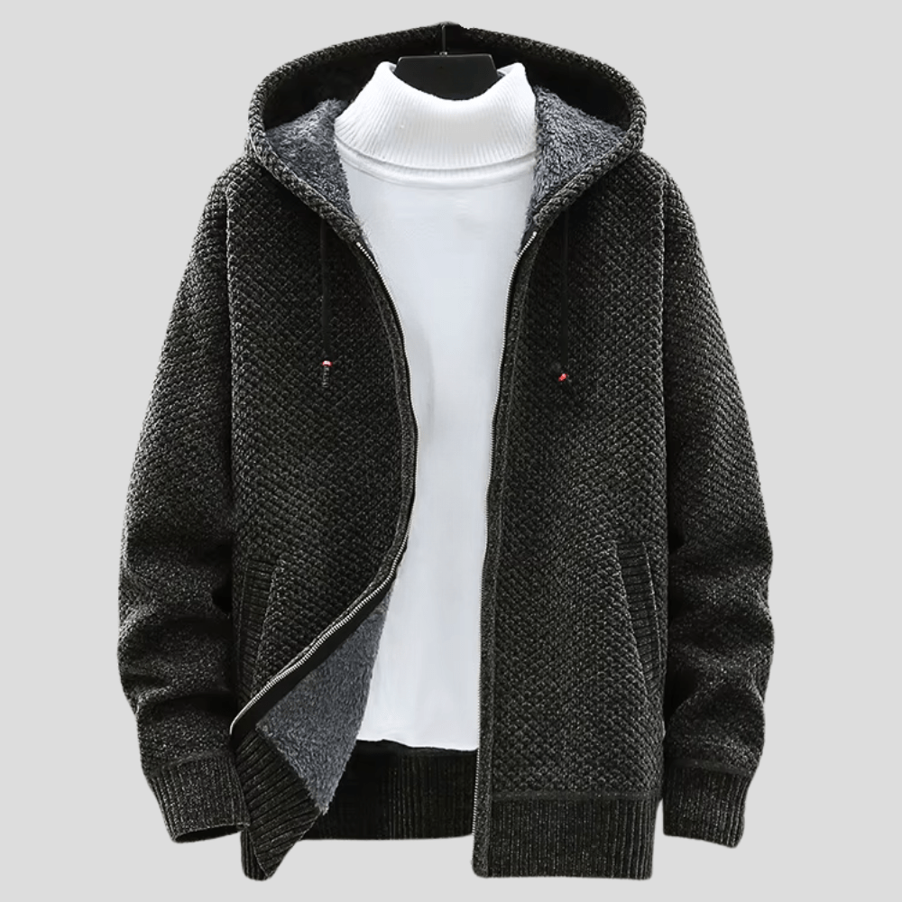 Felpa con cappuccio in maglia Werner