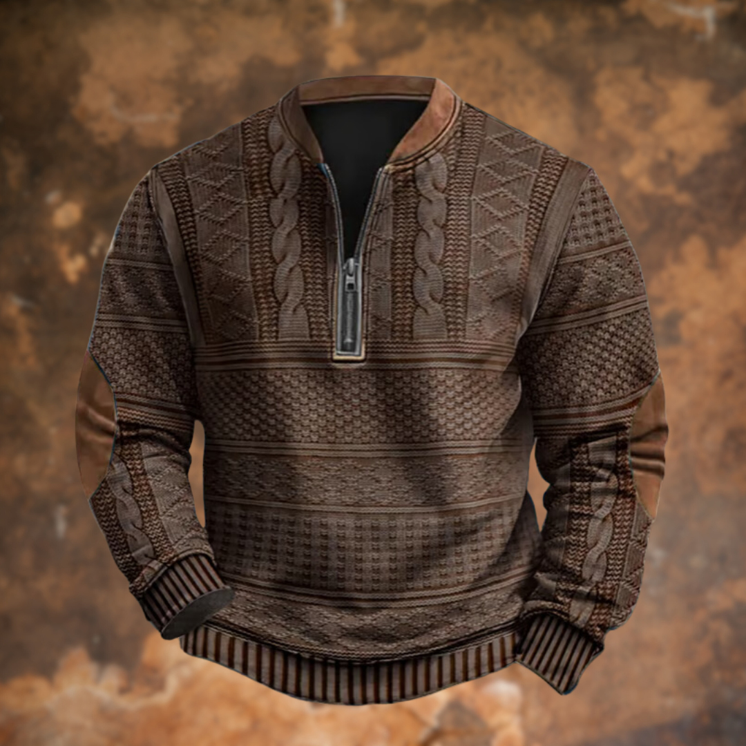 Lucca  | Maglione lavorato a maglia con dettaglio cerniera