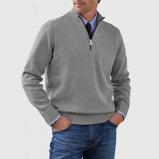 Ricci – Maglione raffinato con mezza zip