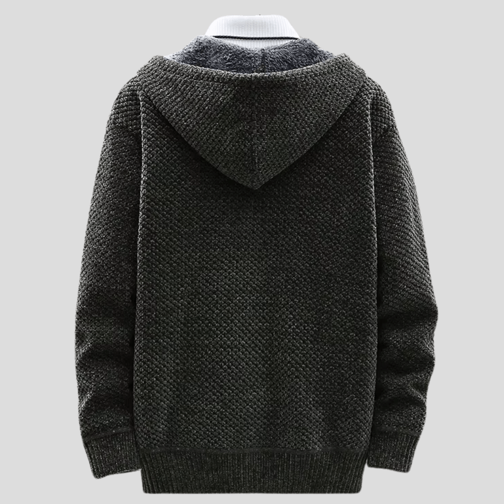 Felpa con cappuccio in maglia Werner