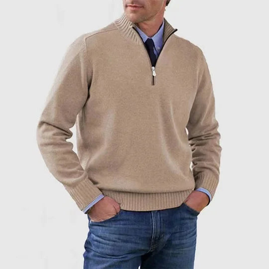 Ricci – Maglione raffinato con mezza zip