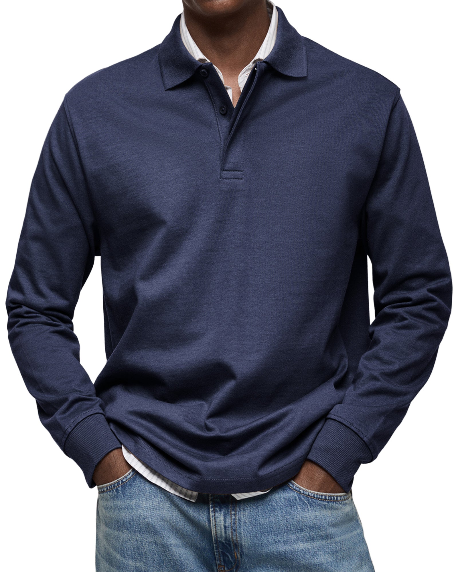 BELLORE | POLO DI LUSSO A MANICHE LUNGHE