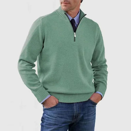 Ricci – Maglione raffinato con mezza zip