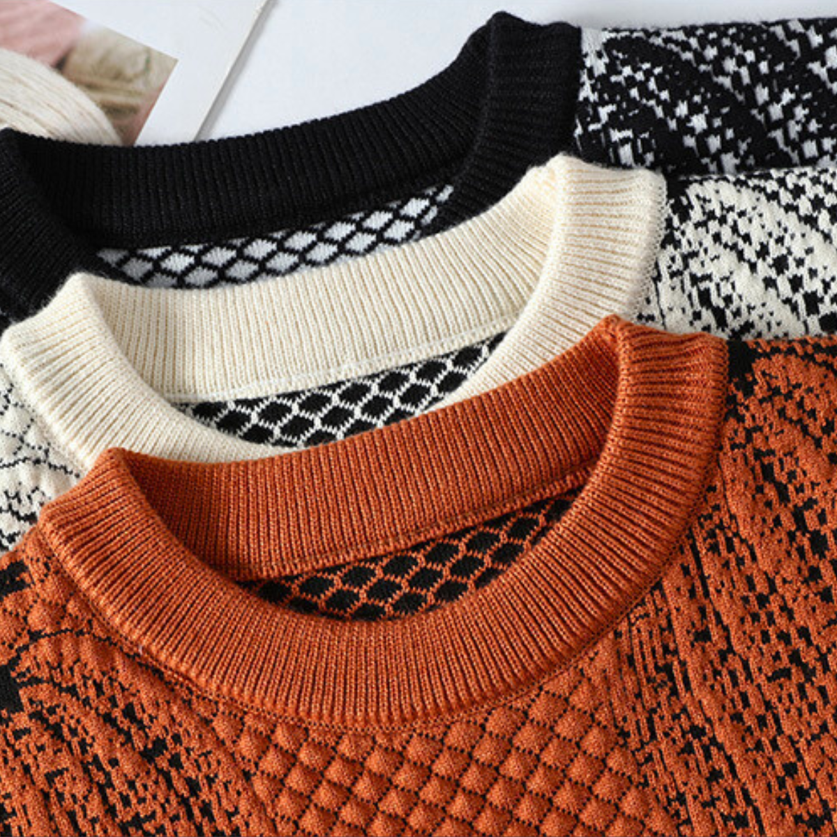 Ricci - Maglione lavorato a maglia in tono zucca