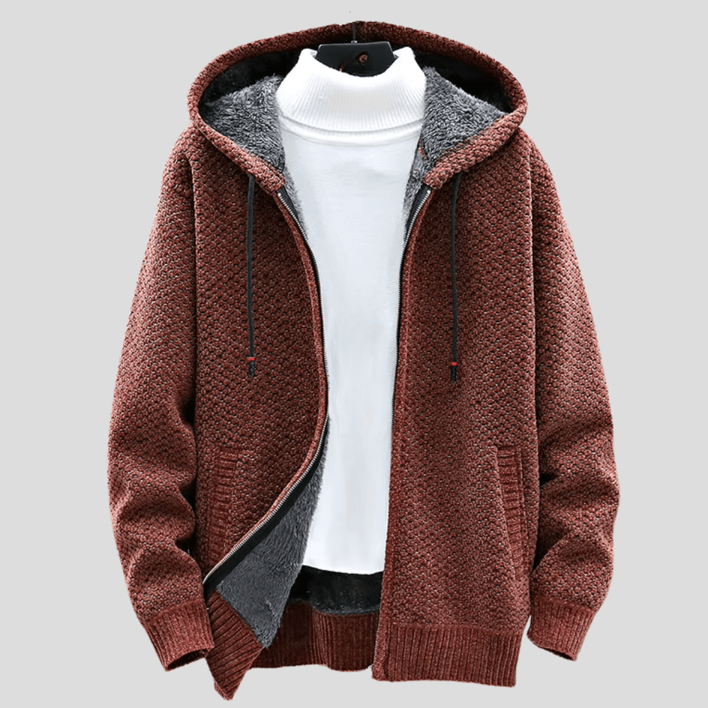 Felpa con cappuccio in maglia Werner