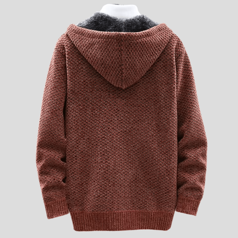 Felpa con cappuccio in maglia Werner