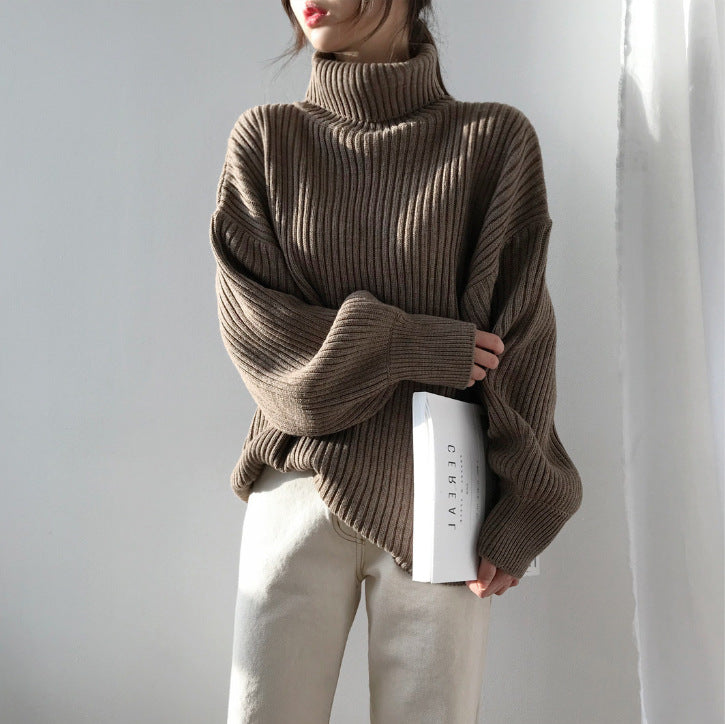 Ricci™ | Pullover di lusso con colletto alto e maniche a palloncino