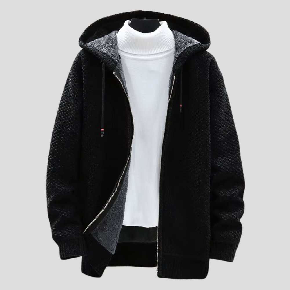 Felpa con cappuccio in maglia Werner