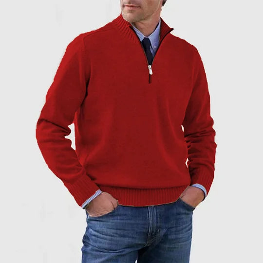 Ricci – Maglione raffinato con mezza zip
