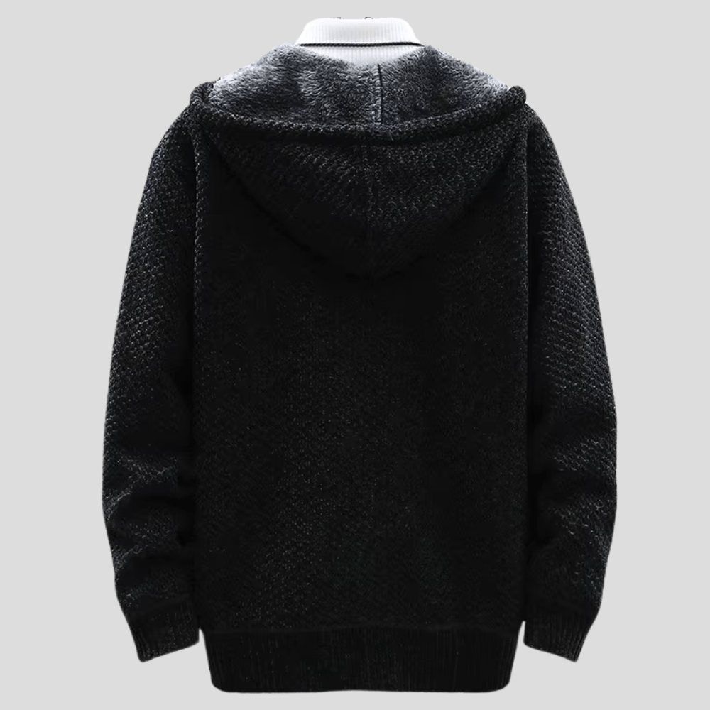 Felpa con cappuccio in maglia Werner