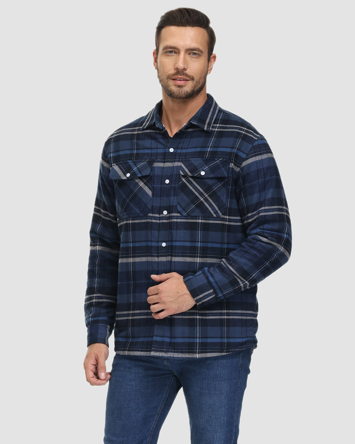 Ricci™ | Camicia a quadri calda e imbottita