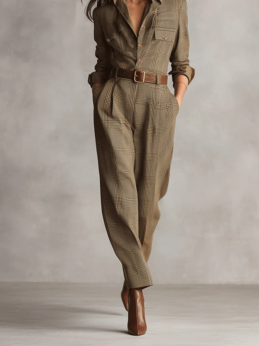 Zoë | Elegante tuta in tweed