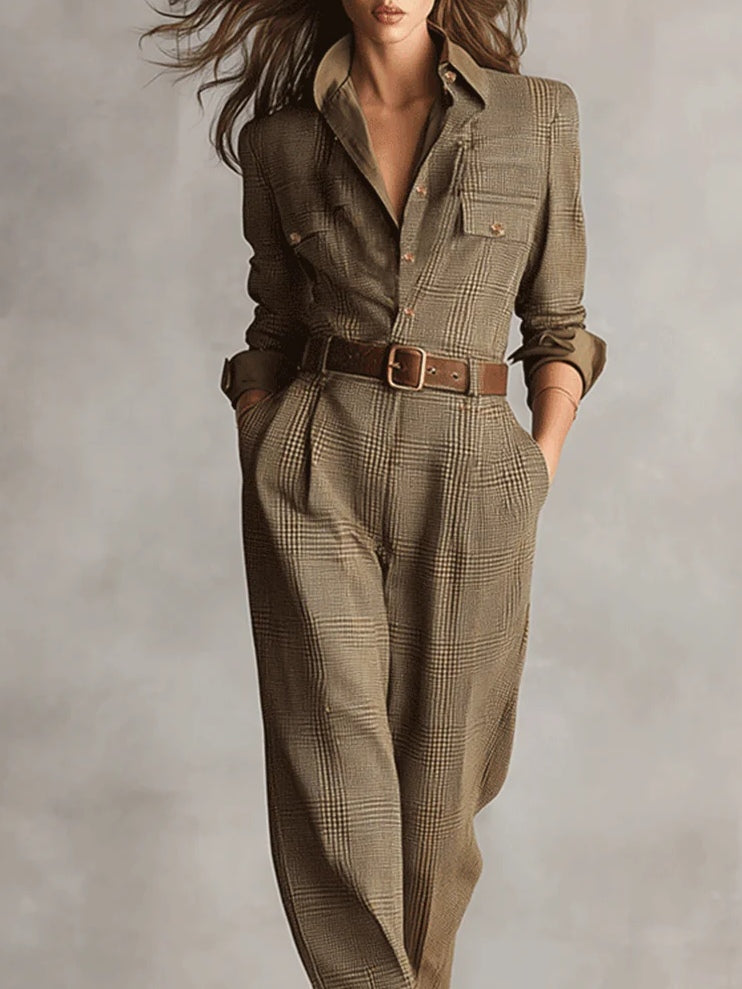 Zoë | Elegante tuta in tweed