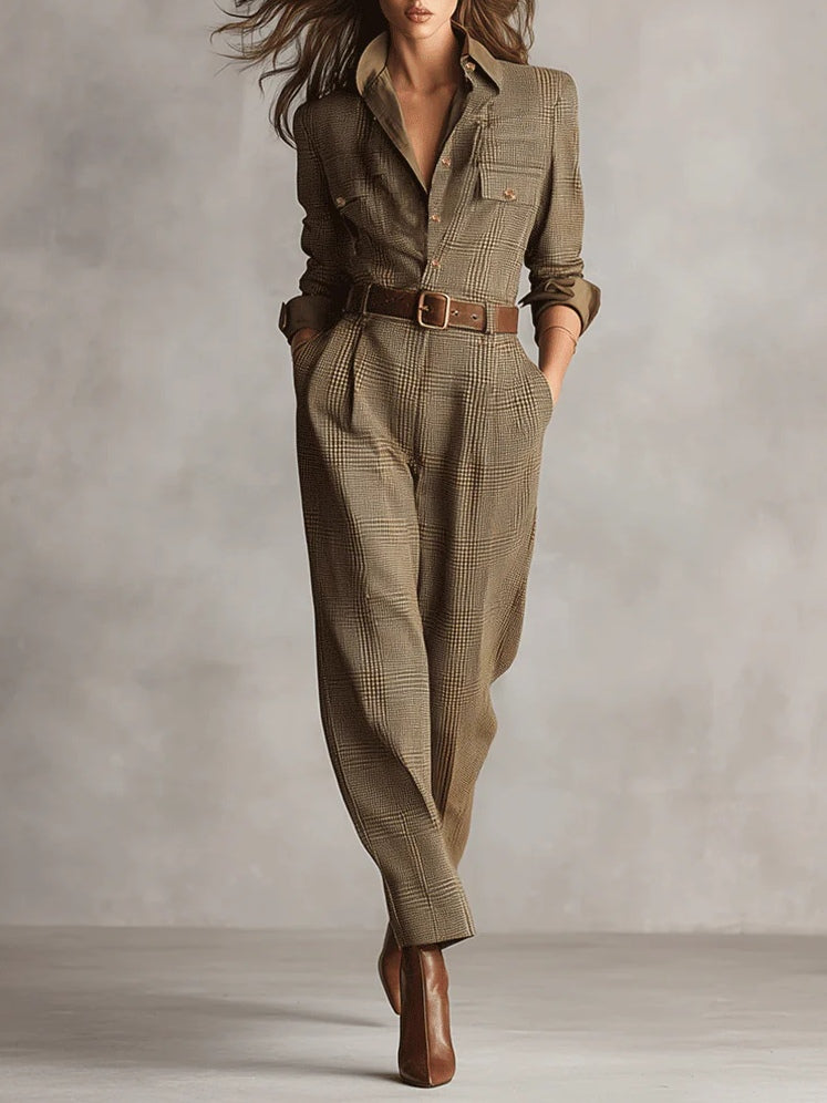 Zoë | Elegante tuta in tweed