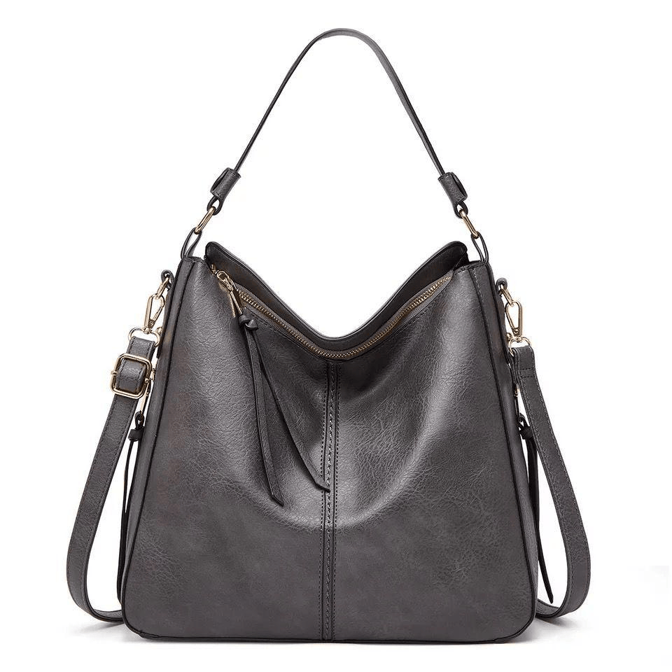 Vintage Leather Bag ’Verona’™ | Borsa elegante con grande capienza