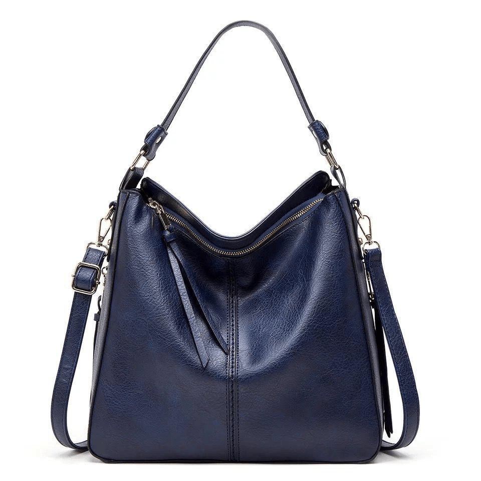 Vintage Leather Bag ’Verona’™ | Borsa elegante con grande capienza