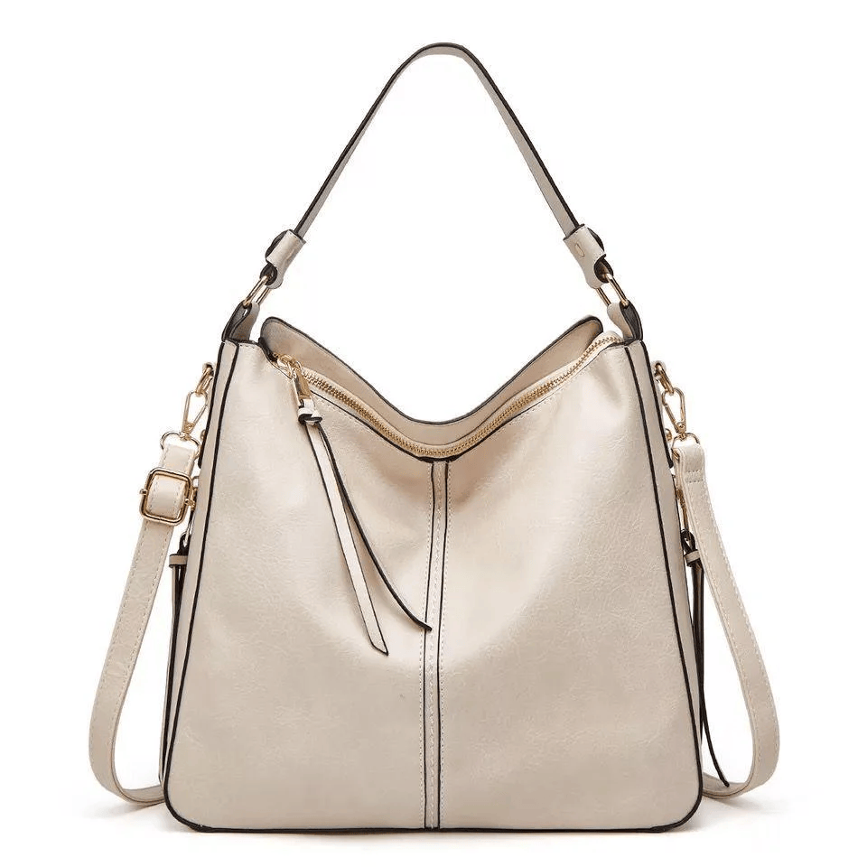 Vintage Leather Bag ’Verona’™ | Borsa elegante con grande capienza