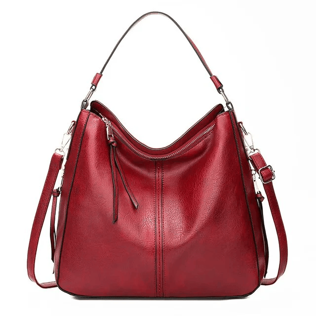 Vintage Leather Bag ’Verona’™ | Borsa elegante con grande capienza