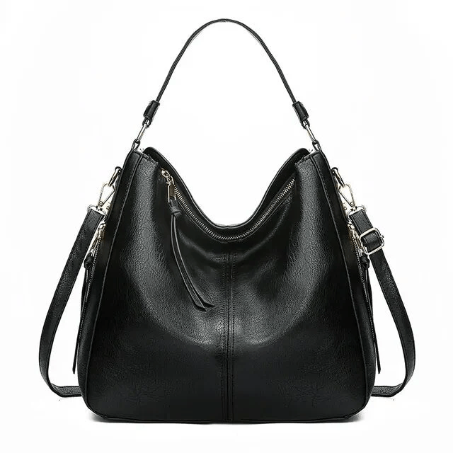 Vintage Leather Bag ’Verona’™ | Borsa elegante con grande capienza