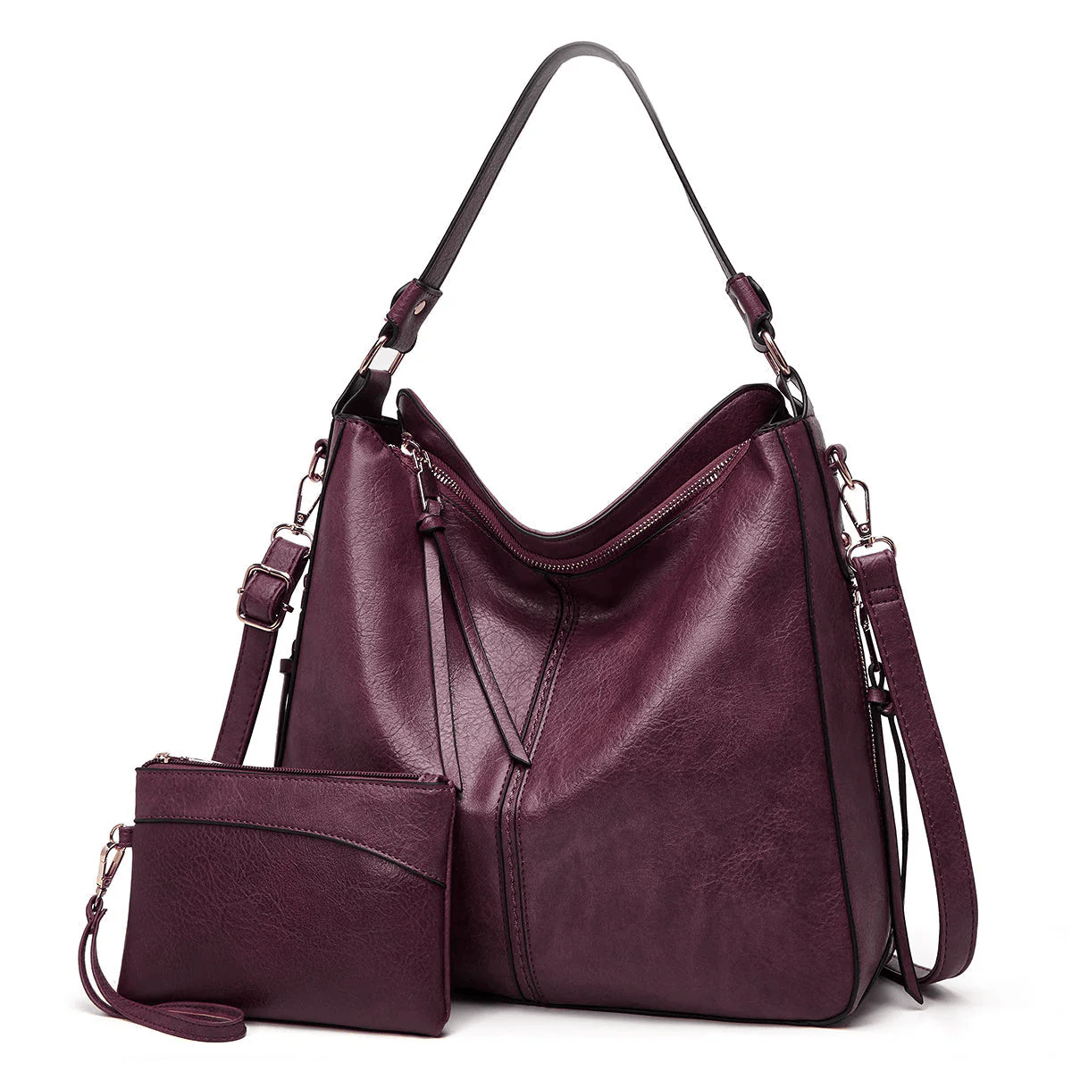 Vintage Leather Bag ’Verona’™ | Borsa elegante con grande capienza