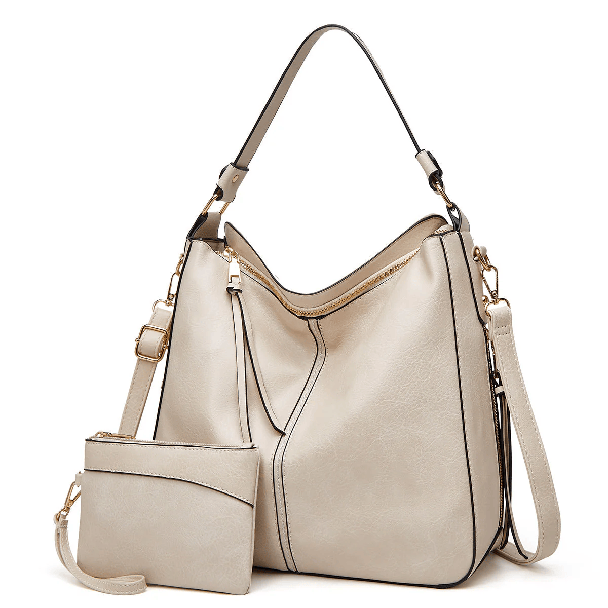 Vintage Leather Bag ’Verona’™ | Borsa elegante con grande capienza