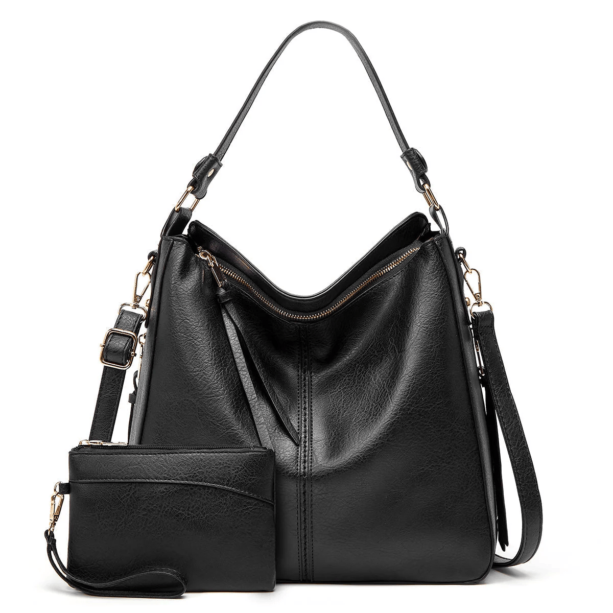 Vintage Leather Bag ’Verona’™ | Borsa elegante con grande capienza