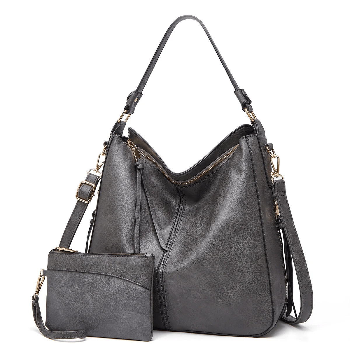 Vintage Leather Bag ’Verona’™ | Borsa elegante con grande capienza