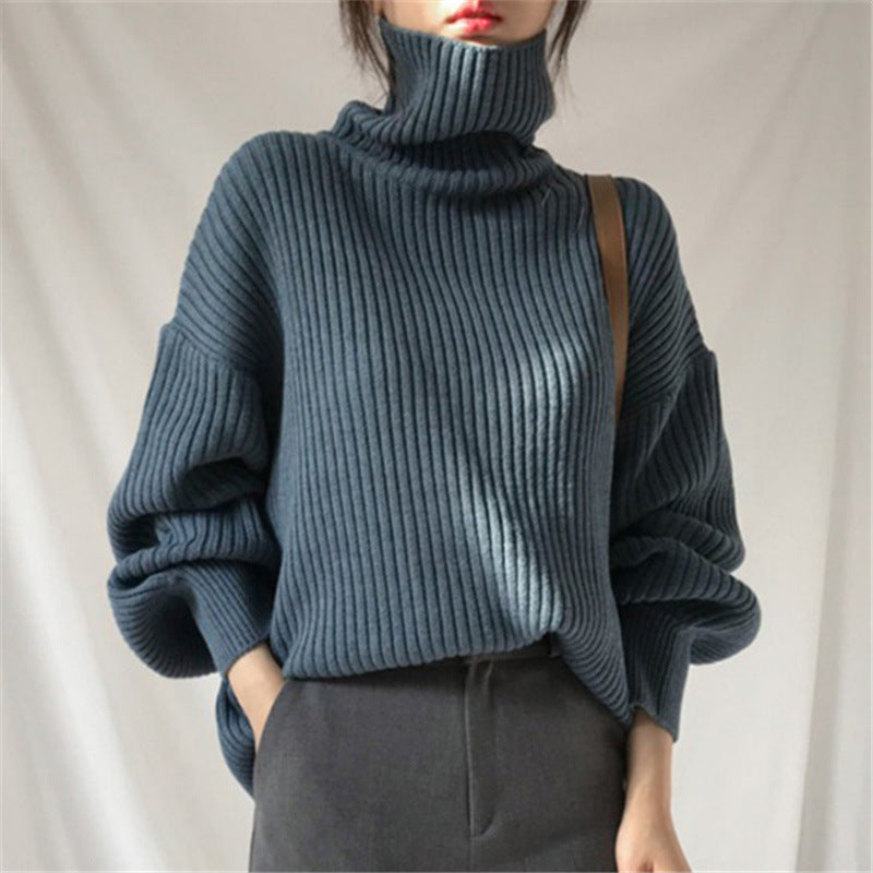 Ricci™ | Pullover di lusso con colletto alto e maniche a palloncino