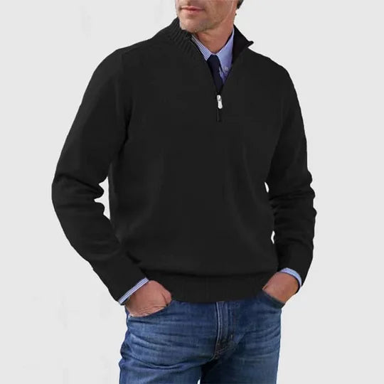 Ricci – Maglione raffinato con mezza zip