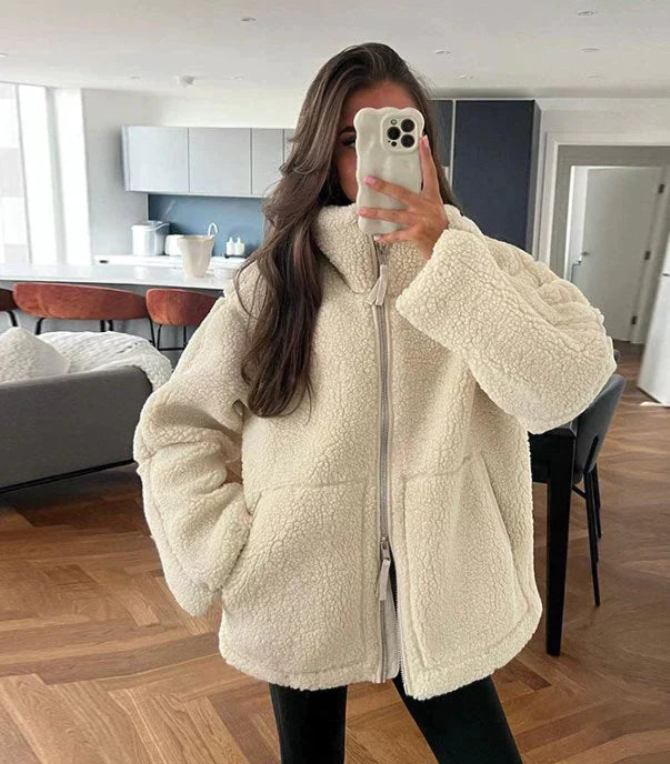 Liora – Giacca oversize Teddy