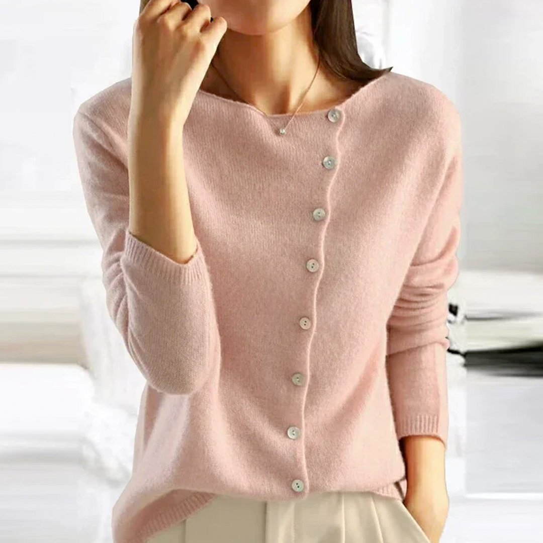 Ricci™ | Cardigan classico in maglia con bottoni