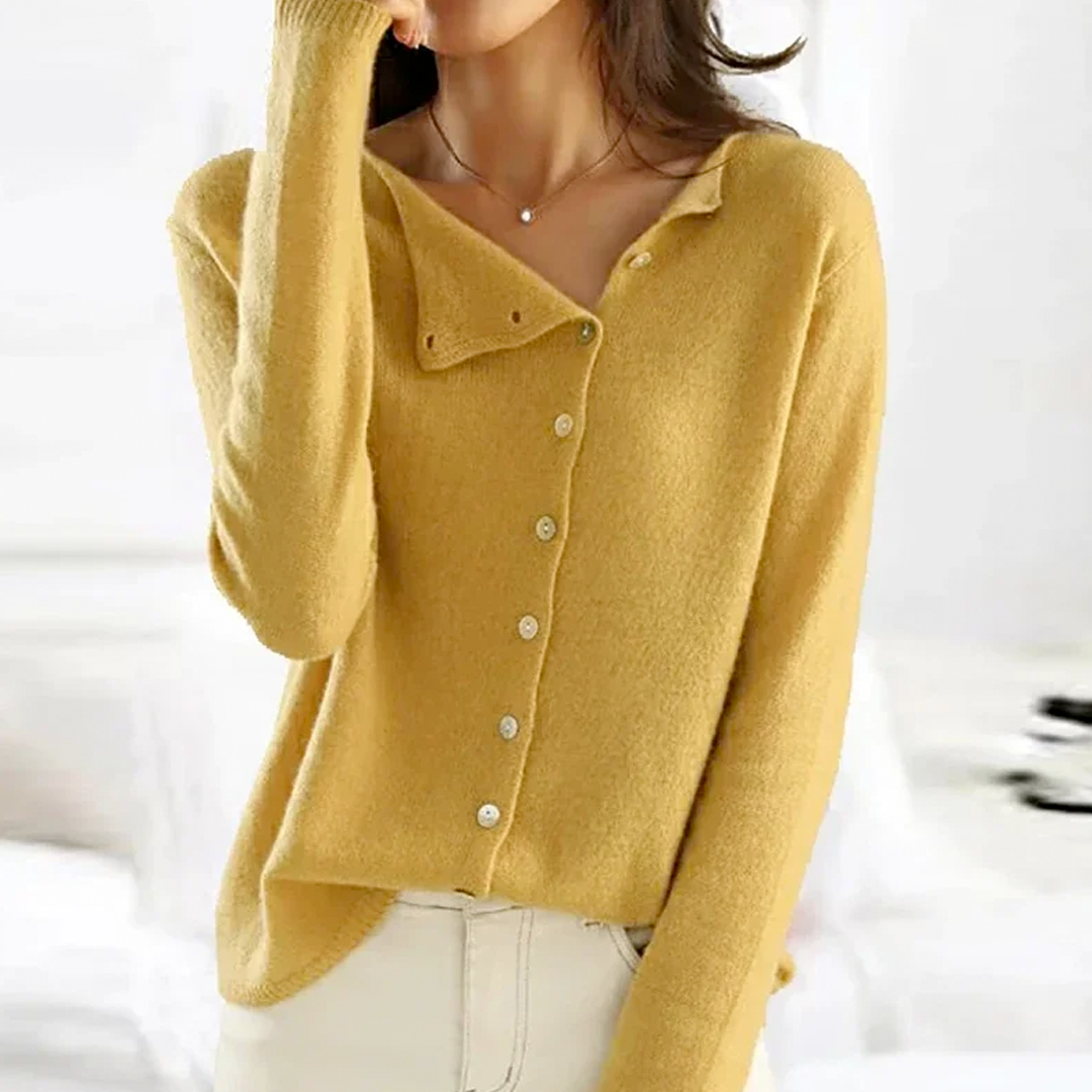 Ricci™ | Cardigan classico in maglia con bottoni