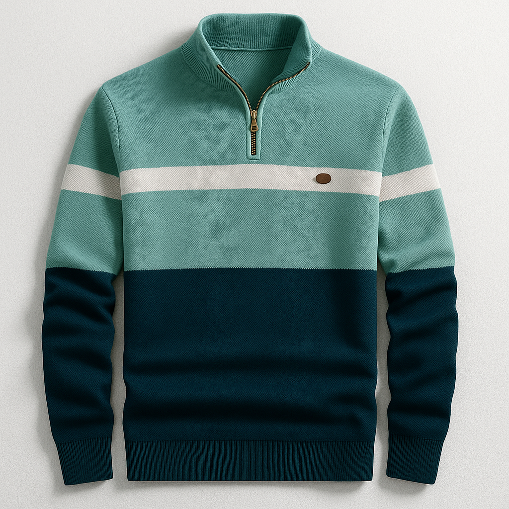 MAGLIA CON ZIP A QUARTO ELSTON HERITAGE