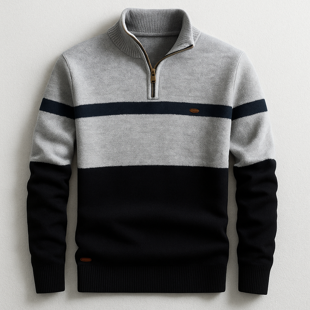 MAGLIA CON ZIP A QUARTO ELSTON HERITAGE