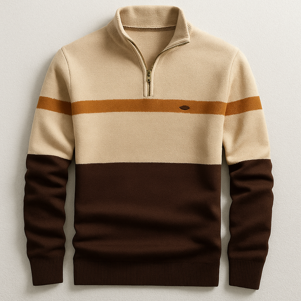 MAGLIA CON ZIP A QUARTO ELSTON HERITAGE