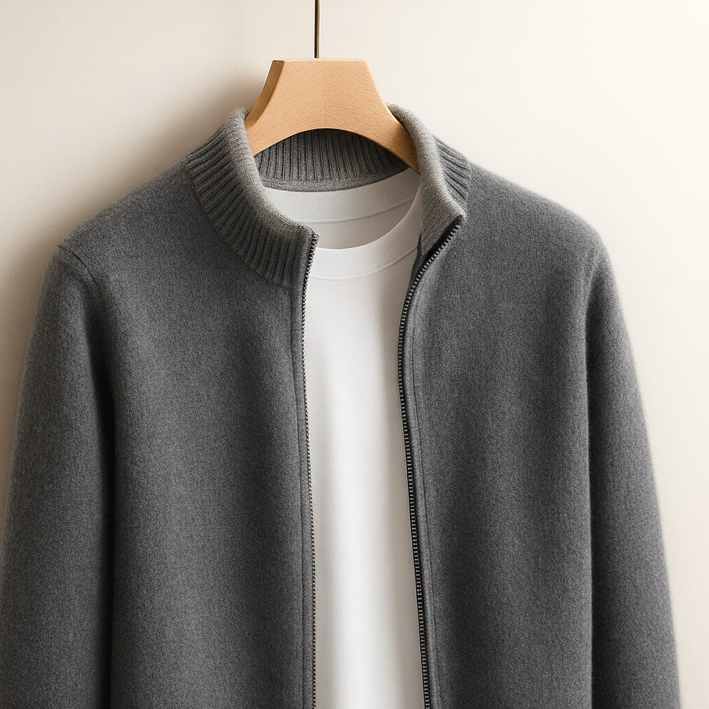 RICCI ROMA | GIACCA IN MAGLIA CON ZIP