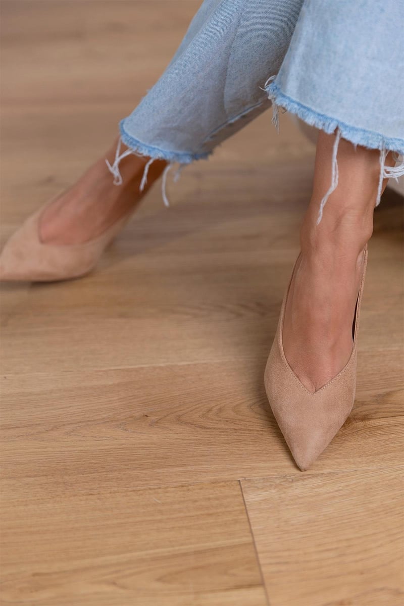 Alma | Scarpe slingback nude eleganti
