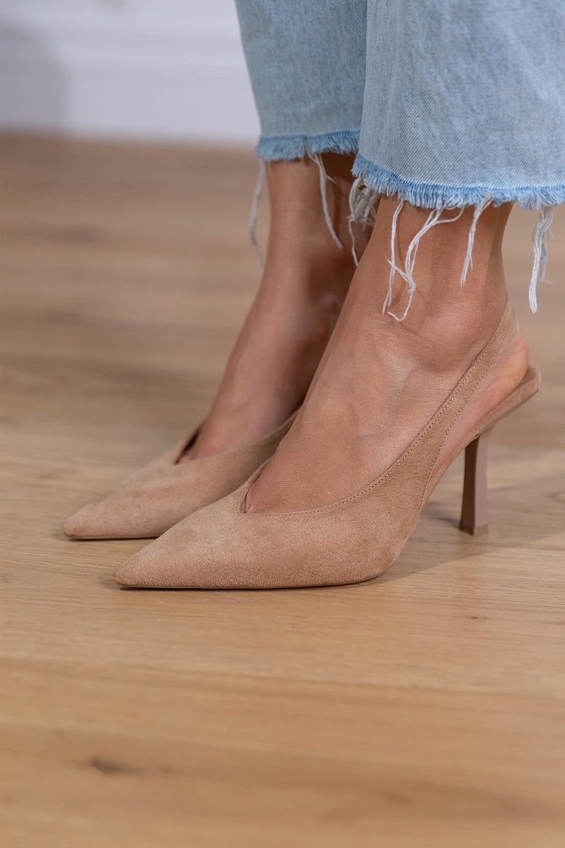 Alma | Scarpe slingback nude eleganti