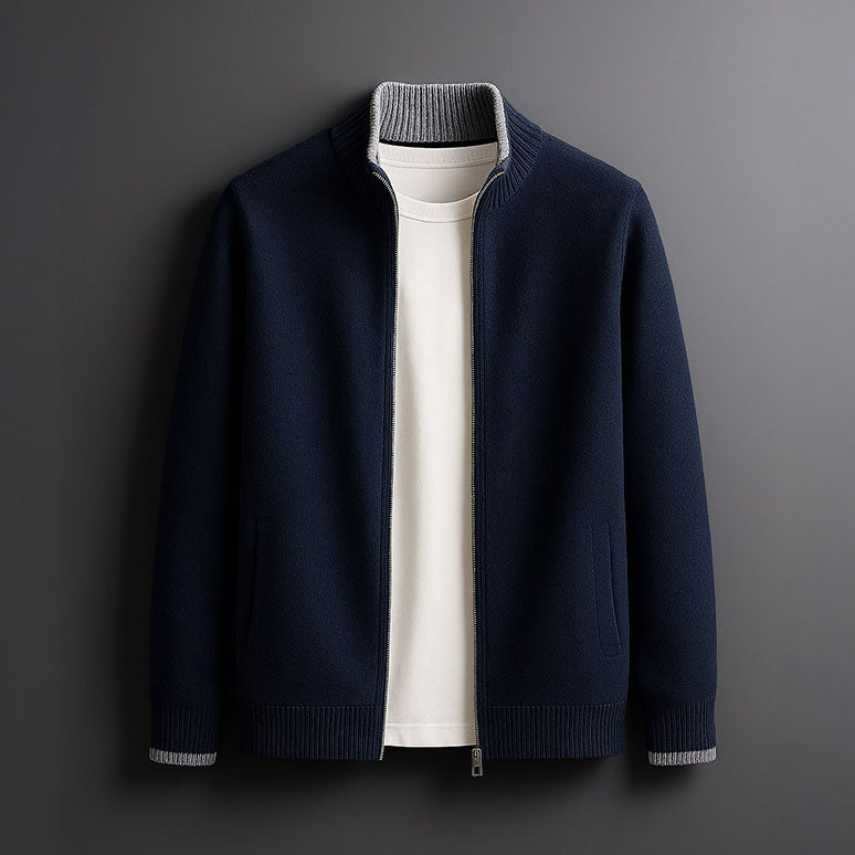 RICCI ROMA | GIACCA IN MAGLIA CON ZIP