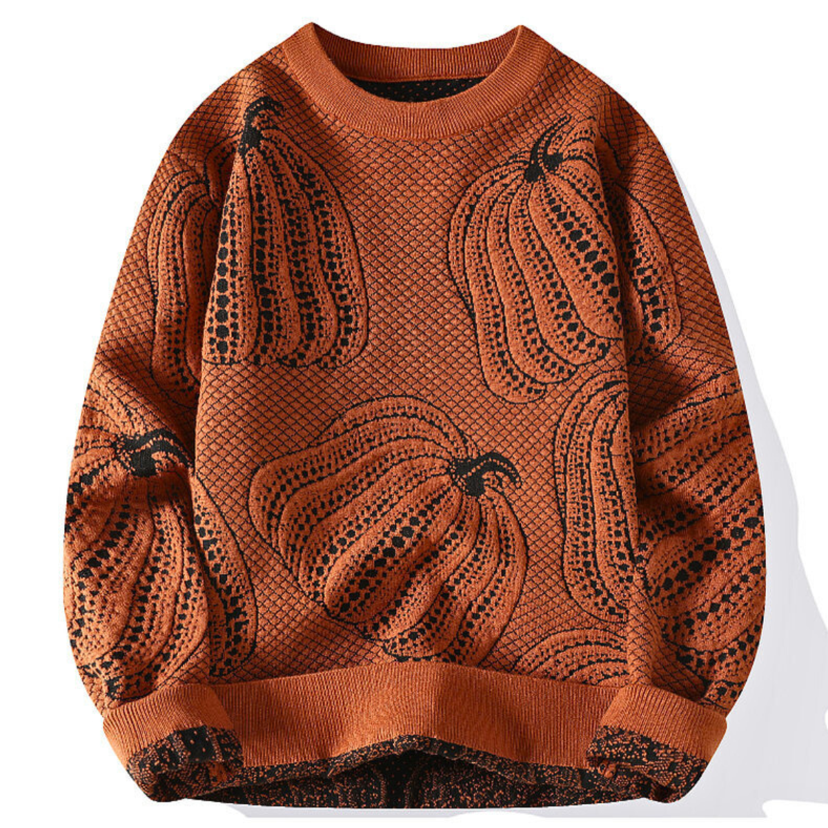 Ricci - Maglione lavorato a maglia in tono zucca