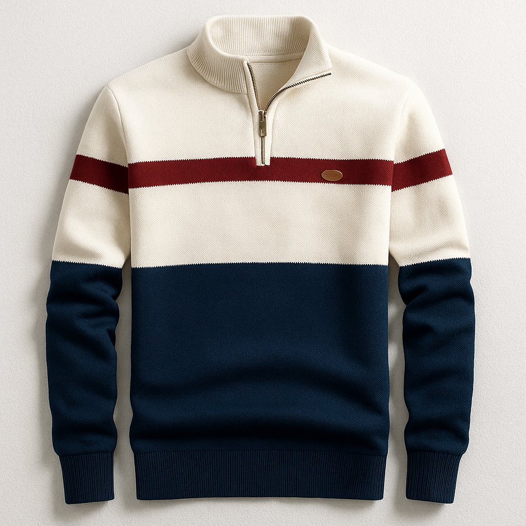 MAGLIA CON ZIP A QUARTO ELSTON HERITAGE