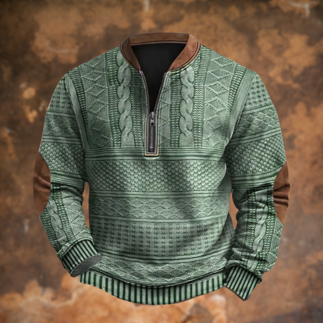 Lucca  | Maglione lavorato a maglia con dettaglio cerniera