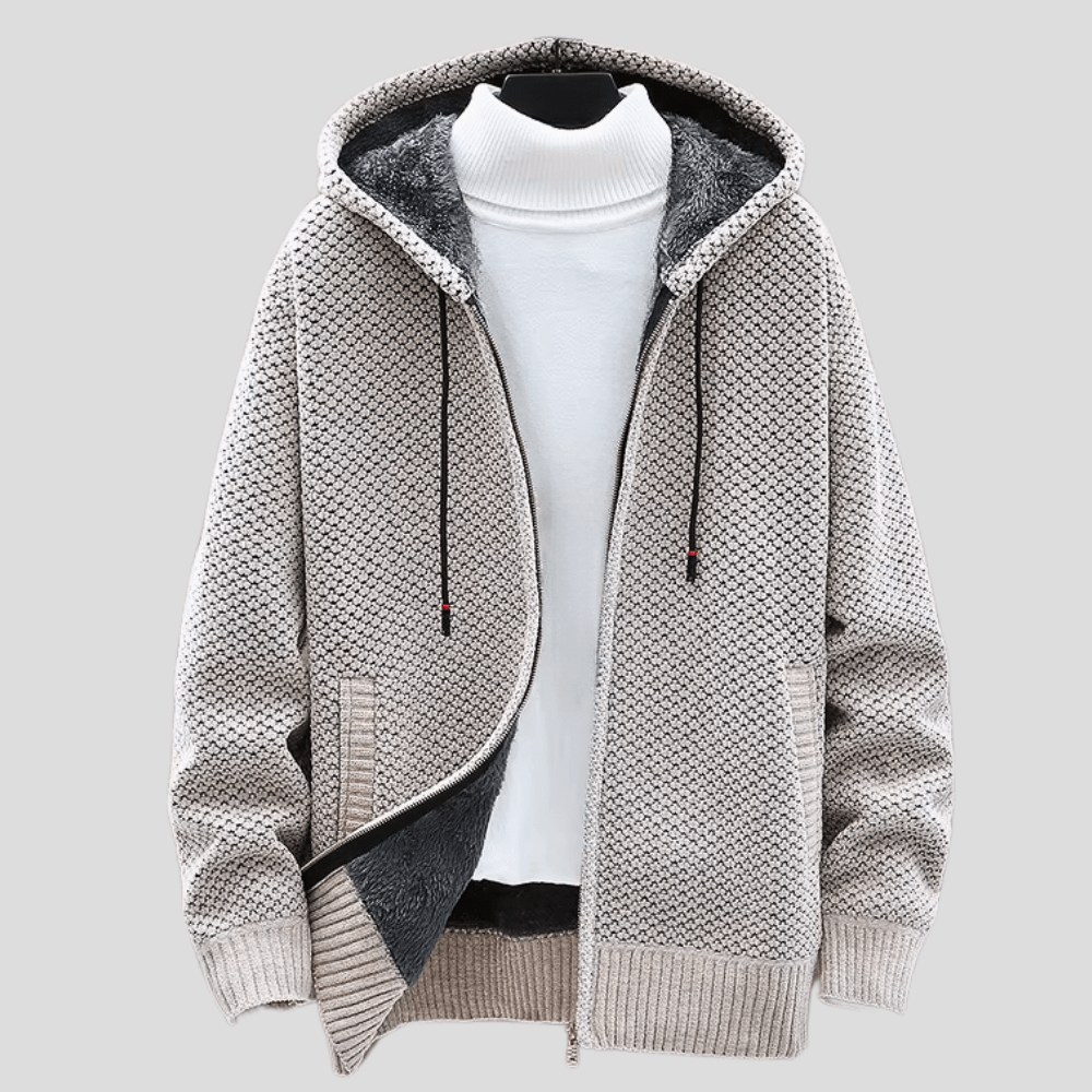 Felpa con cappuccio in maglia Werner