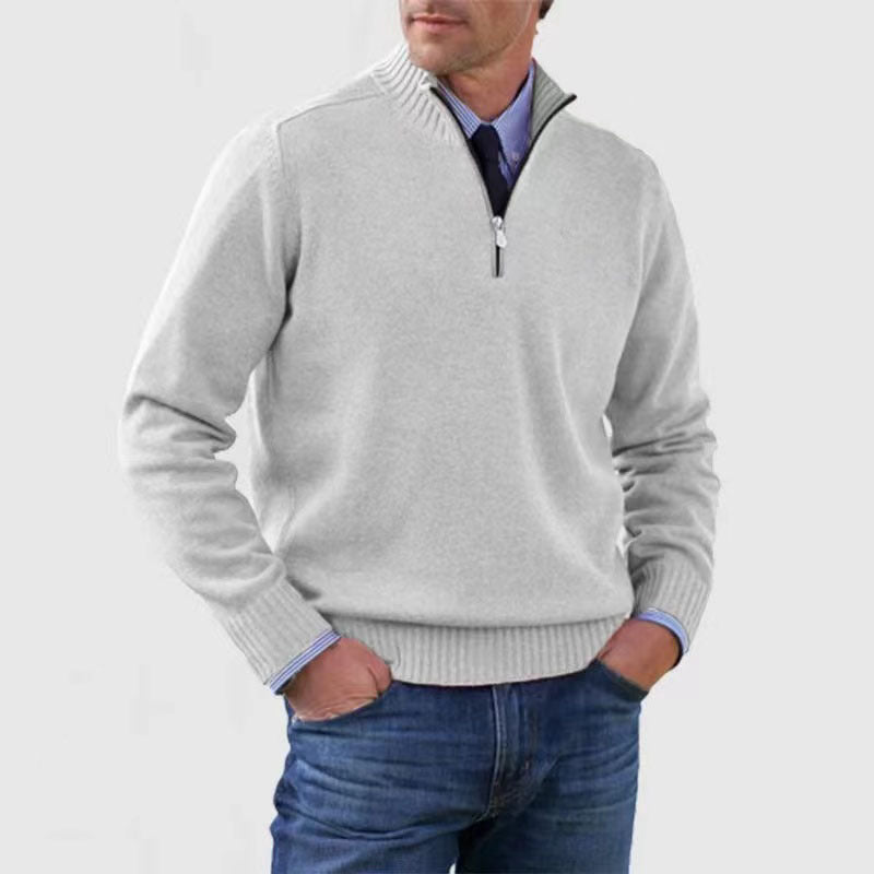 Ricci – Maglione raffinato con mezza zip