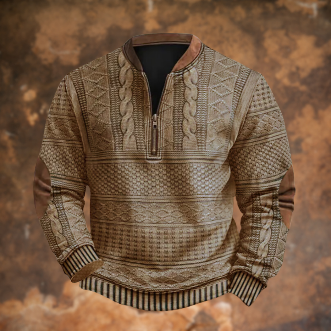 Lucca  | Maglione lavorato a maglia con dettaglio cerniera