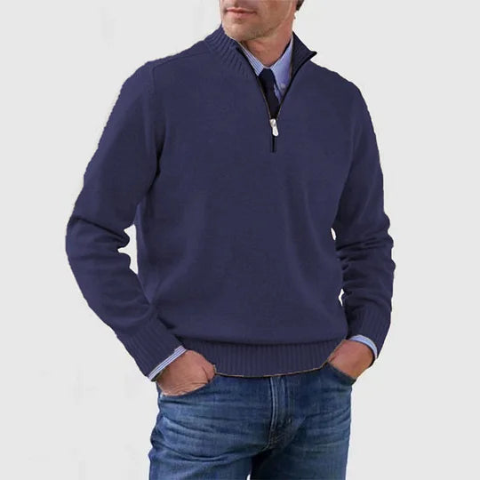 Ricci – Maglione raffinato con mezza zip